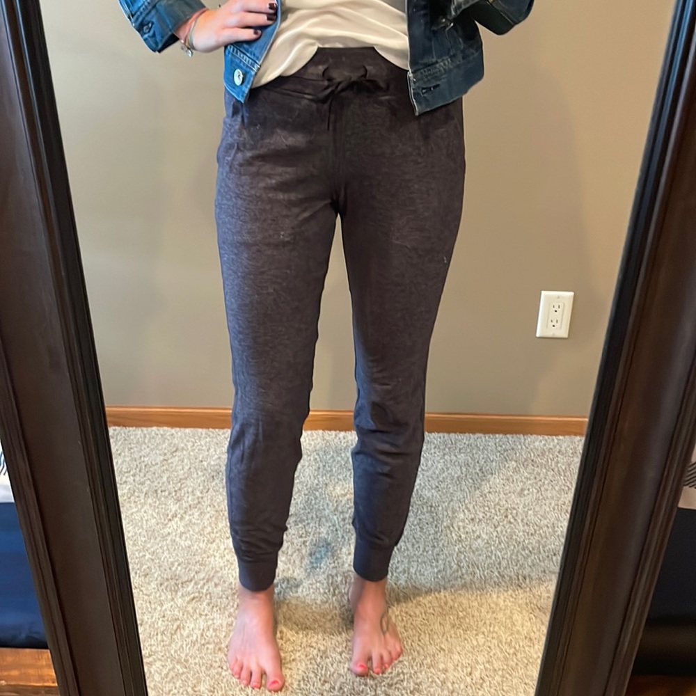 Dark heathered grey Lululemon joggers